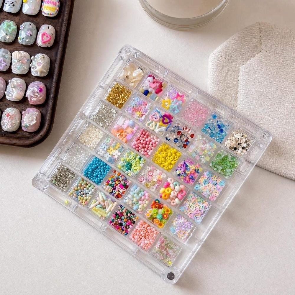 3D Nail Art Sequins Kit 12/36 Grids Nail Charms Decorations  Manicure Accessories