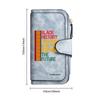 Black History Honor Past Inspire Future Leather Wallet Fashion Casual Portable Purses
