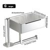 1PCS Stainless Steel WipeToilet Paper Holder - Bathroom Wall-Mounted No Drill Paper Towel Dispenser Rack for Toilet Bathrooms