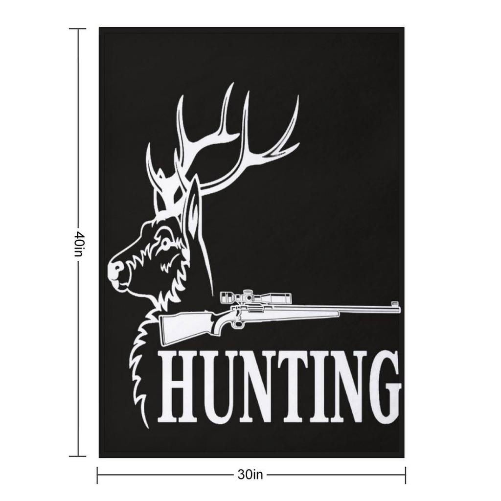 deer hunting Throw Blanket Personalized Gift Winter beds Quilt Bed Blankets