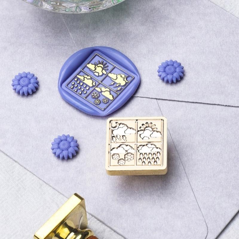 Butterfly Wax Seal Stamp Brass Head Winter Themed Sealing Waxed Stamp for Invitation Card Scrapbooking Decorations