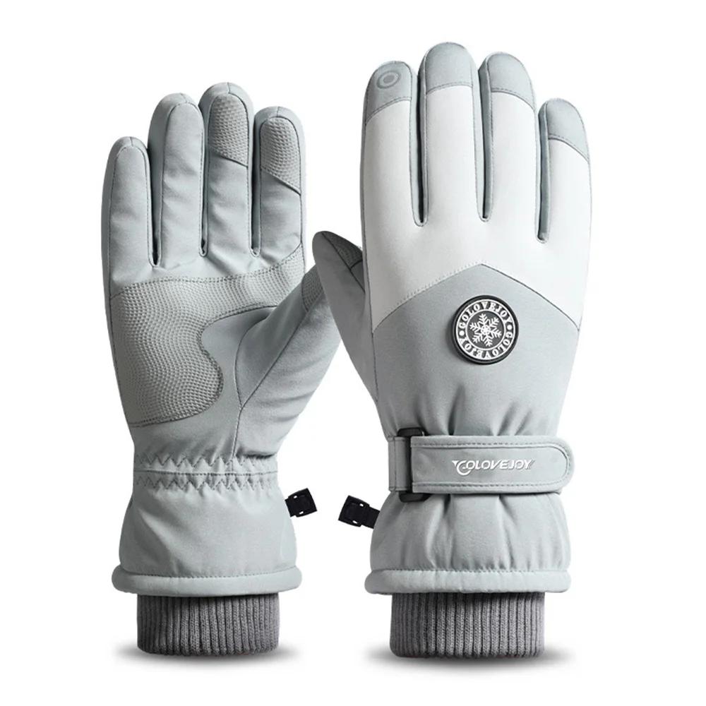 2026 New Waterproof Ski Gloves Winter Touch Screen Snow Glove Fleece Lined Warm Thermal Gloves for Snowboard Skiing Running Cycl
