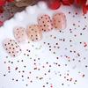Colorful 1Mm Mini Laser Heart Nail Glitter Sparkling Love Nail Decoration Nail Salon Design Cute Accessories Diy Nail Art Design