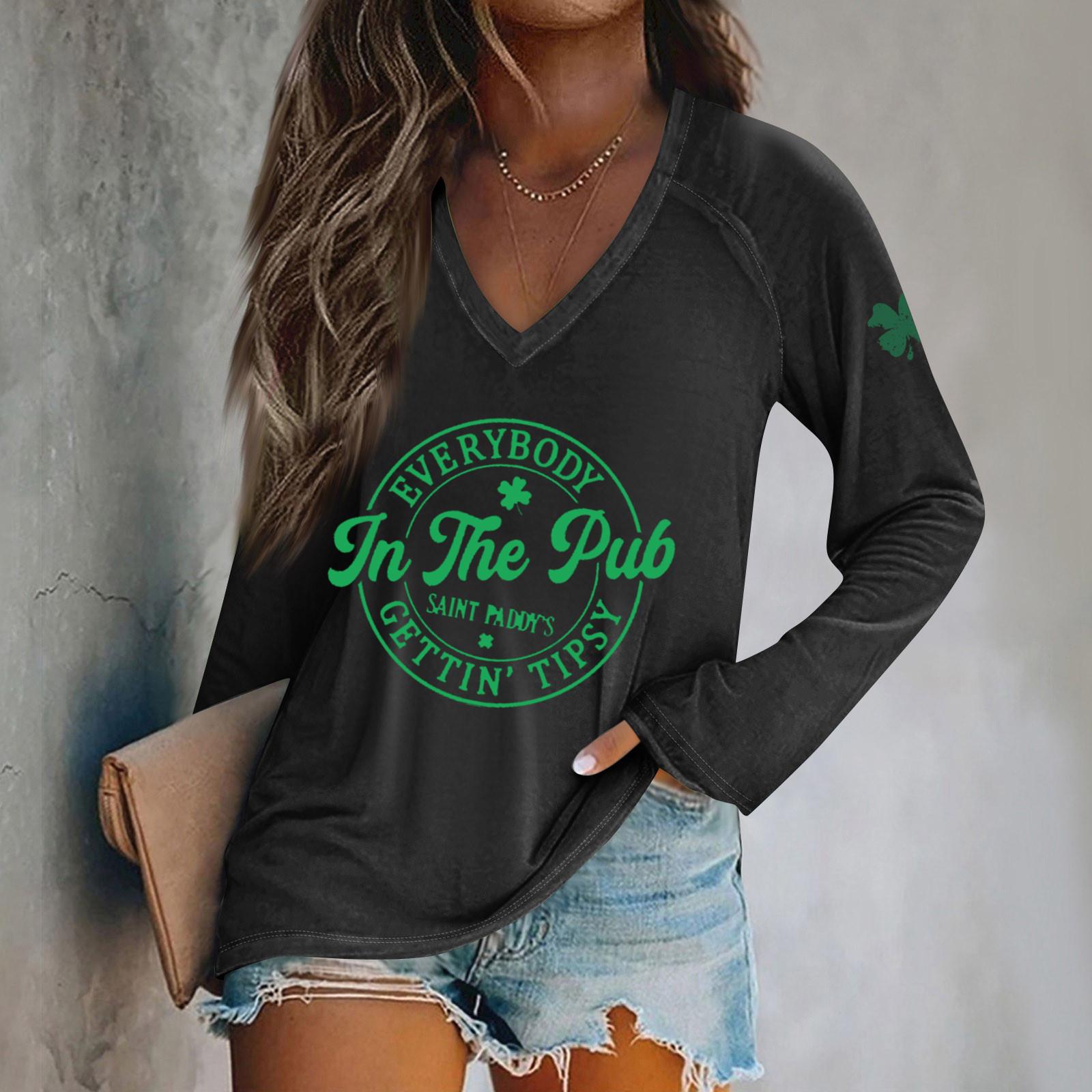 

Женская футболка с длинным рукавом и принтом Bad Witch Casual Top M чёрный