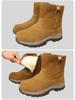 Men's Winter High-Top Outdoor Boots with Thick Fur Lining