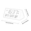 Digital Alarm Clock Wooden Multifunction Modern LED Time Display Electronic Clock for Desk Living Room Bedside NightStand Office
