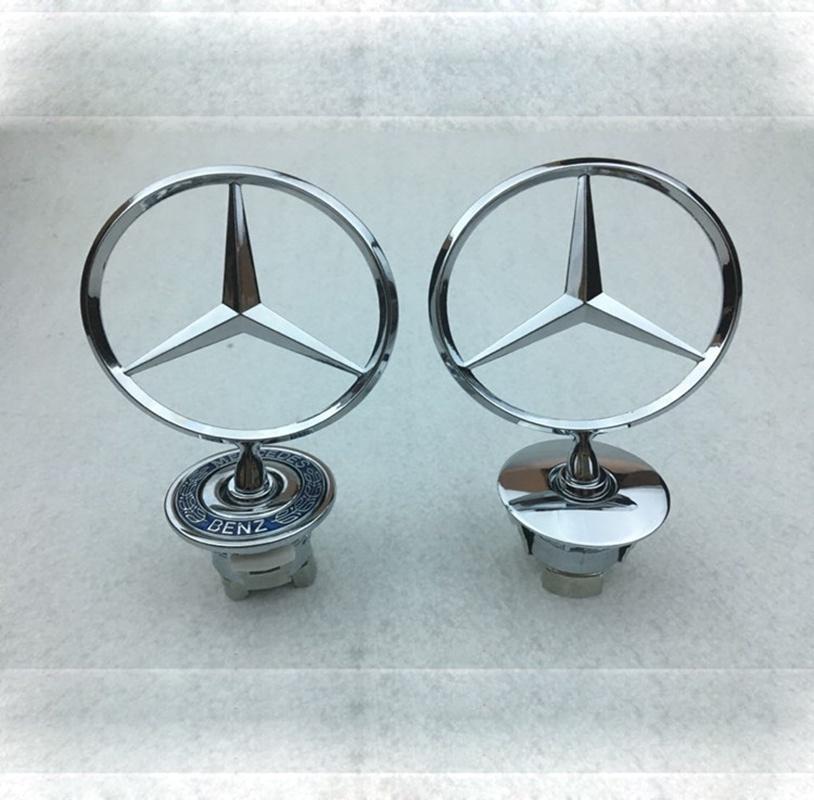 Premium Mercedes Benz Chrome Logo Hood Badge Emblem For Classic And Modern W201 W124