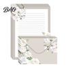 Vintage Letter Stationery 5Pcs Floral Butterfly Paper Envelope Set, Writing with Lined Pages, Kit for Letters, Greeting Messages, Journaling,