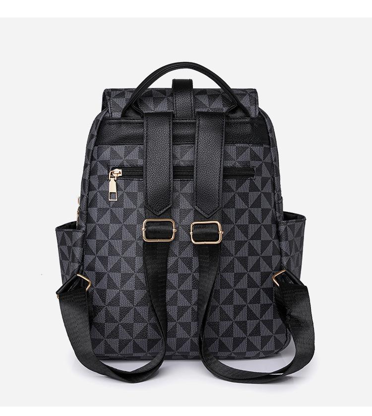 2025 Retro Floral Women's Backpack: Large Capacity Fashionable Schoolbag