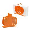 1pc Halloween Pumpkin Napkin Holder Metal Desktop Paper Towel Rack Party Table Decor Tissue Storage Holder Gift