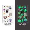 1pc Luminous Tattoo Ghost Taty Fake Tattoo Glowing In Dark Waterproof Temporary Tattoo Stickers Halloween Party for Kids
