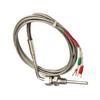 EGT K Type Thermocouple Temperature Sensor Probe For Temperature Controller Stainless Steel 1/8" NPT Thread 1200°C 2m Cable