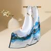 Hangsi Mansion Silk Small Square Scarf Mulberry Silk Scarf Shawl Neck Scarf Practical Birthday Gift for Wife Mom Girlfriend Huameng