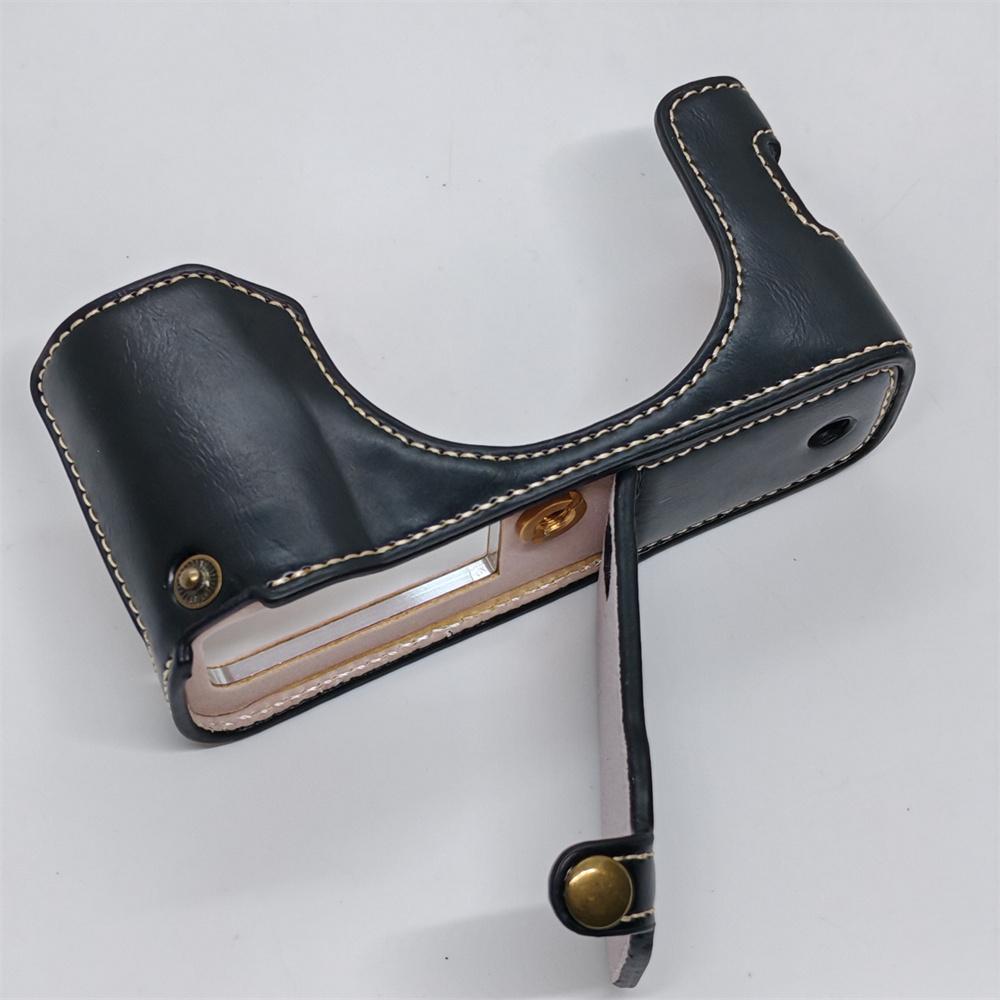 PU Leather Camera Half Case for Fujifilm X100VI Fuji X100VI Base Cover Battery Opening Shell