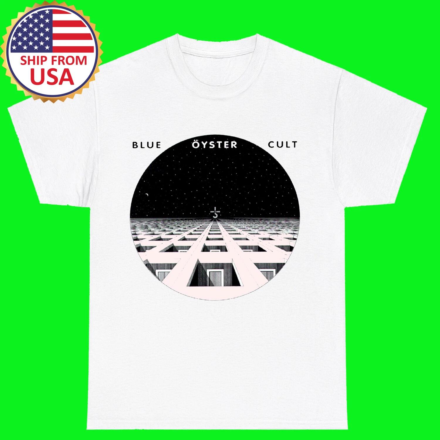 Blue Oyster Cult BOC White T-Shirt Tee Top Unisex S