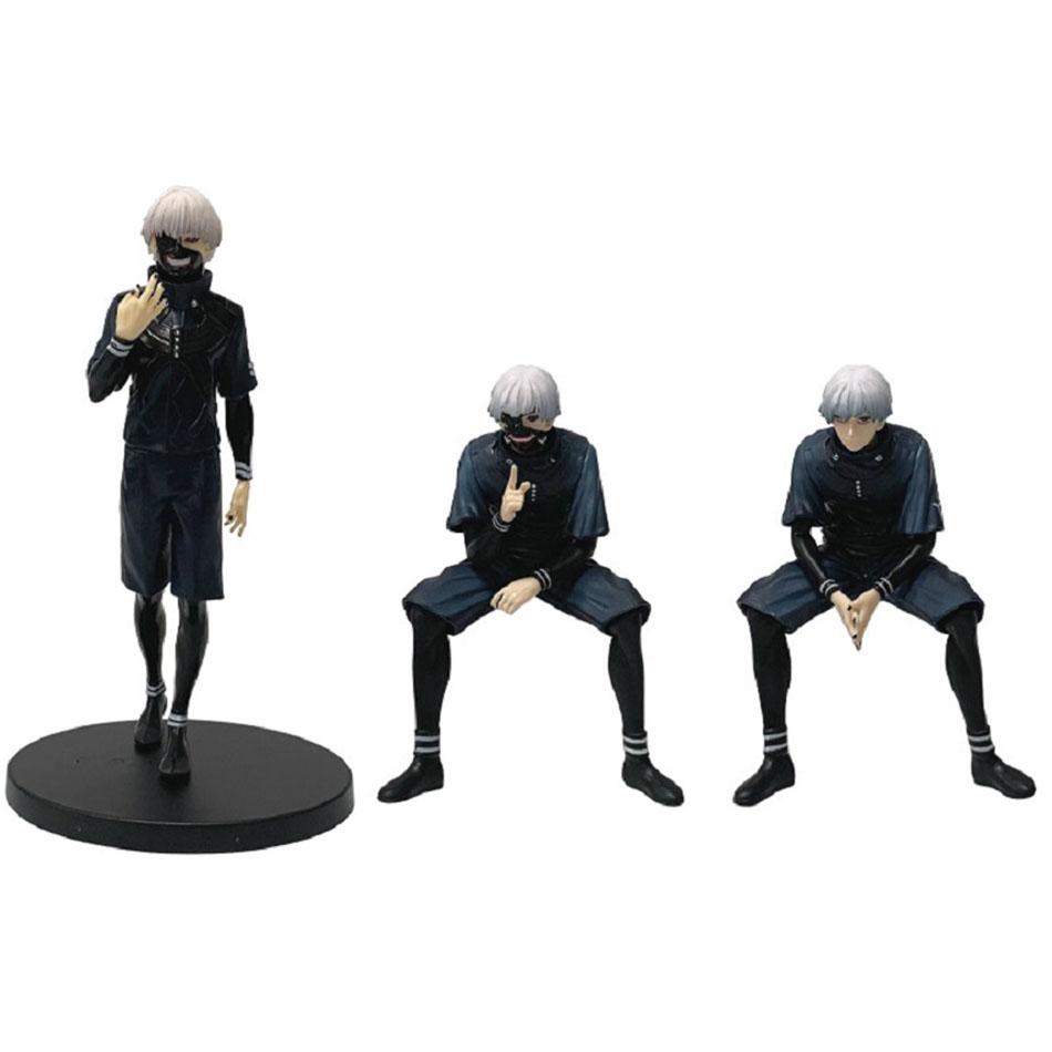 3 Styles Anime 11-19cm Tokyo Ghoul Figures Ghoul Mask Kaneki Ken Action Model Pvc Desktop Statue Ornament Collection Toys Gifts