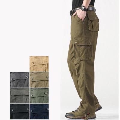 Men's Outdoor Multi-Pocket Loose Fit Straight Trousers