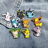 Eevee Family Pokémon Metal Brooch - Cute Anime Gift for Kids