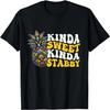 Kinda Sweet Kinda Stabby Funny Sarcastic Sarcasm Pineapple T-Shirt