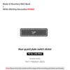 Made of Alcantara Betterhumz For Ford F-150 SVT Raptor -2025 Car Rear Guard Plate Switch Trim Stickers Interior Accessories