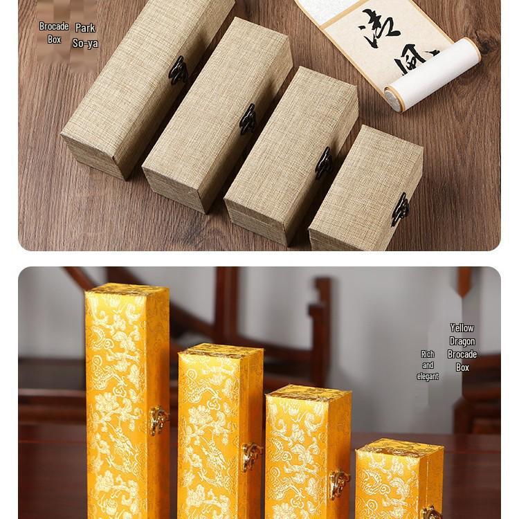 Mini Gift Box for Calligraphy, Painting Scrolls, and Lamps