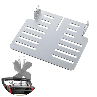 Stainless Steel Heat Powered Stove Fan Bracket Heat Distribution Stand Secure Stove Fan Base for Home and Outdoor Use
