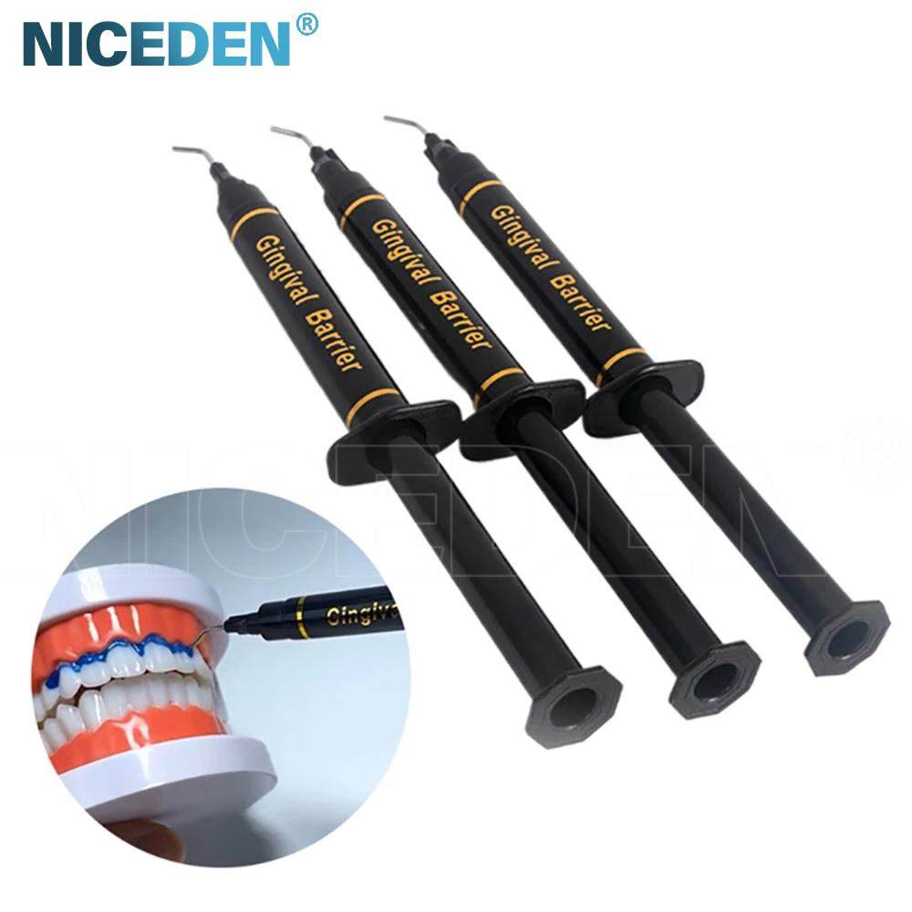 1.5/2.5/3Ml Seringa dentara Gel de protectie pentru gingii Clinica Bariera gingivala Ingrijire profesionala pentru albirea dintilor Bariera gingivala