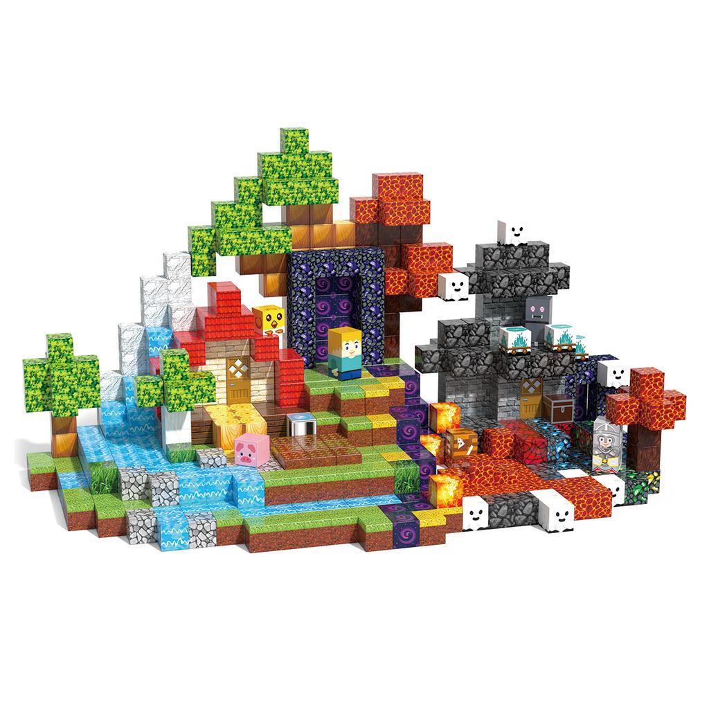Magnetic Square 2.0Cm Magnetic Building Forest Big Castle Boy Put Together 3D Children'S Toy Magnetic Piece