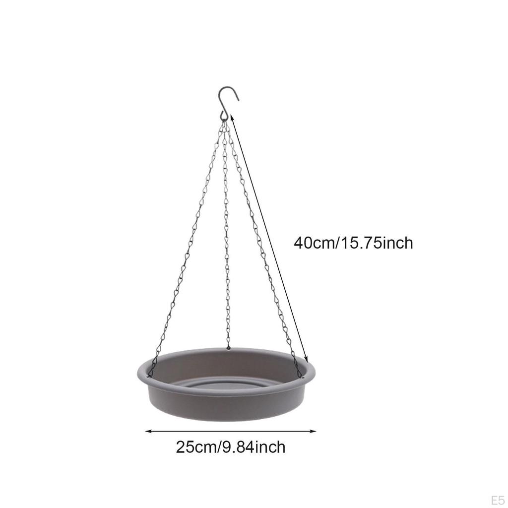 Bird Bath, Chain Feeder, Garden Hanging Bath for Pigeons in Outdoor