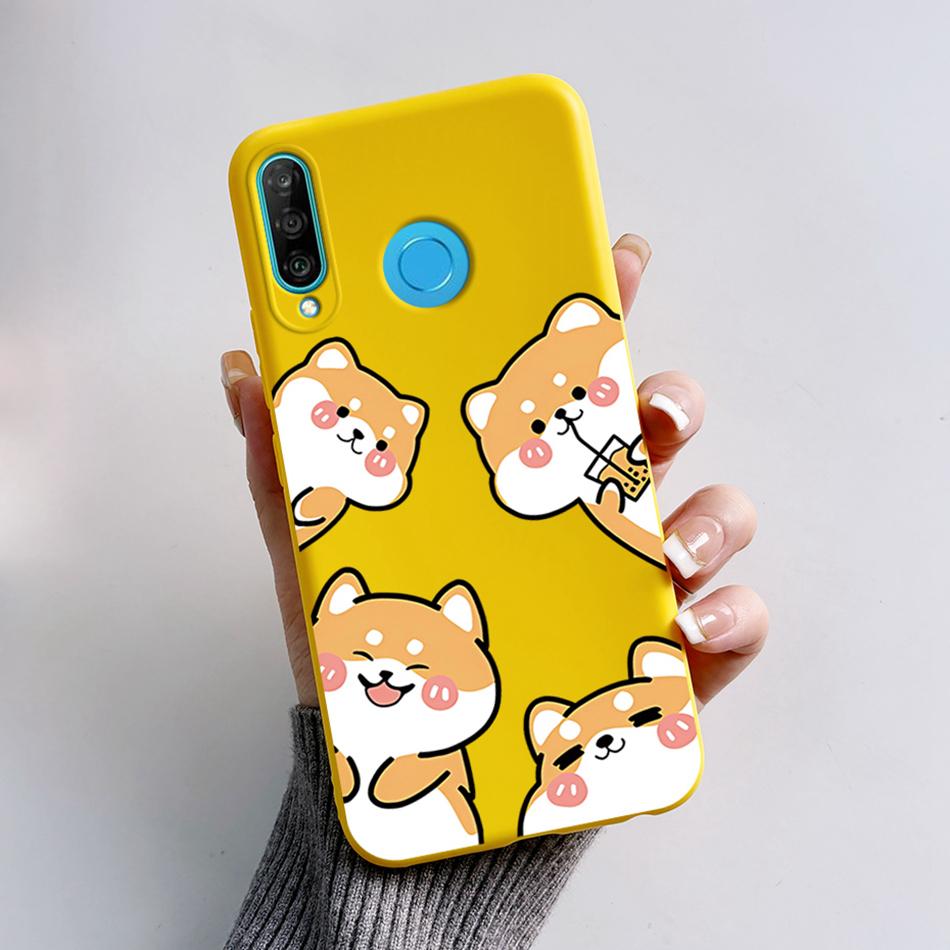 Für Huawei P30 Lite Hülle Niedlicher Bär Cartoon Frosch Weiche Matte Silikon Handyhüllen Für Huawei P30 P30Lite P30Pro P 30 Lite Pro Cover