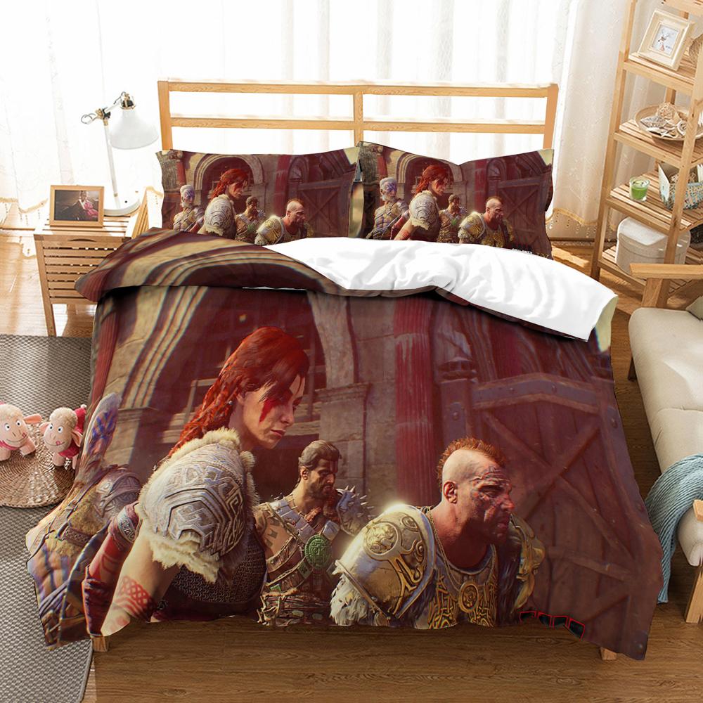 Comforter High Quality Call Duty Game Pattern Printed With Pillow Bedding Set 3D Bed Set For Bedroom Decor