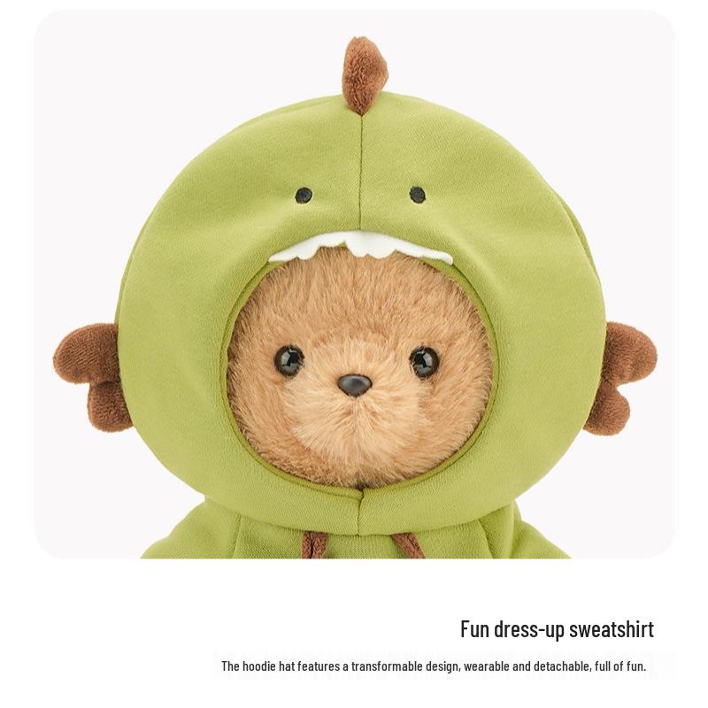 

Cuddly Bear Hoodie Baby Doll: Plush Sleep Companion & Gift Height 35 cm