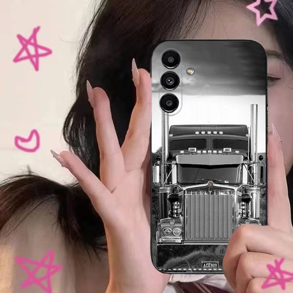 Cool H-Heavy Truck Car Phone Case For Samsung S24,S21,S22,S23,S30,Ultra,S20,Plus,Fe,Lite,Note,10,9,5G Black Soft Cover