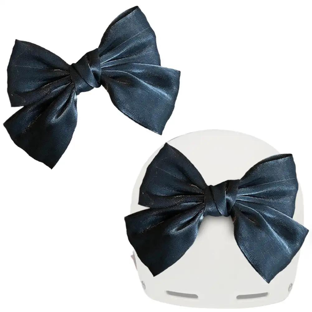 Motorcycle Helmet  Bowknot Decoration Bowknot Style for Car Body Decoration Accessories Electric Bike Helmet Silks Satins Parts