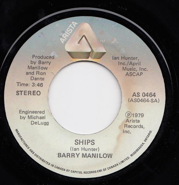 

7inch Record BARRY MANILOW - Ships AS0464 ARISTA 1979 Canada Rock Used