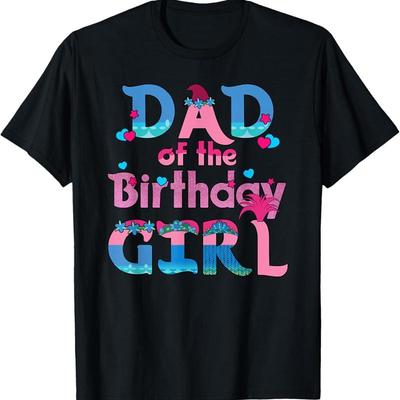 Papa des Geburtstagskindes Troll Familie Party Dekorationen T-Shirt