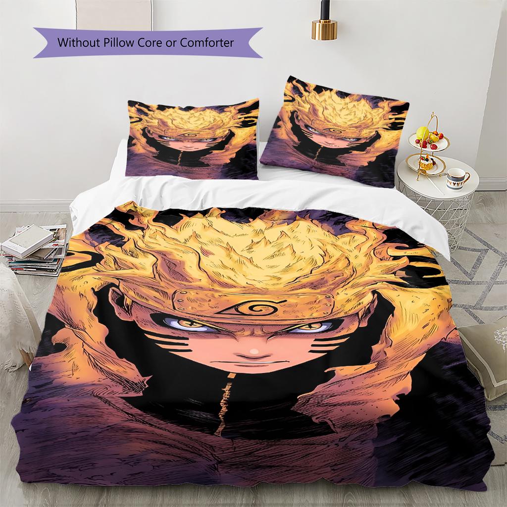 Cartoon Pattern Bedding Quilt Set Quilt Cover Pillowcase Home Decoration Birthday Gift (1 * Duvet Cover + 2 * Pillowcase, Without Core)