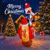 7.22FT Inflatable Santa Penguin Gingerbread Man Set Toy Xmas Yard Decoration Festive Gift LED Christmas Supplies Home Ornament