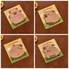 4 Pcs/Bag Durable Capybara Memo Pad Kawaii Cartoon Notepad N Times Sticky Notes  Planner