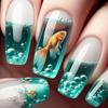 French Tip Press On Nails Long Coffin False Nails Press On Acrylic Glue On Nails Full Cover False Nails Wearable Fake Nails Set