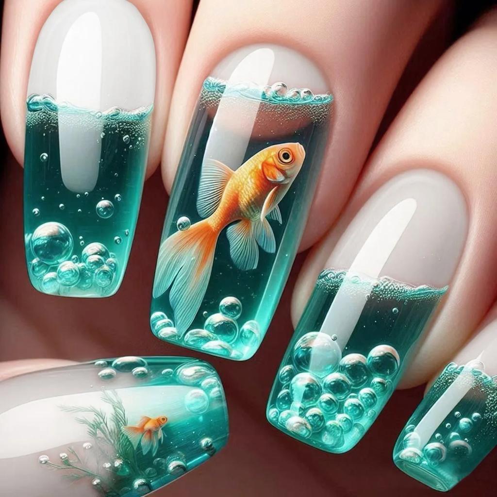 French Tip Press On Nails Long Coffin False Nails Press On Acrylic Glue On Nails Full Cover False Nails Wearable Fake Nails Set