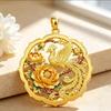 Peony Qifengxiang Ancient Style Phoenix Cultural and Creative Phoenix Pendant Necklace