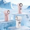 Portable Clip-on Fan Handheld Mini Fan USB Rechargeable Ice Cooling Personal Fan for Outdoor Office Travel Summer Cooling Device