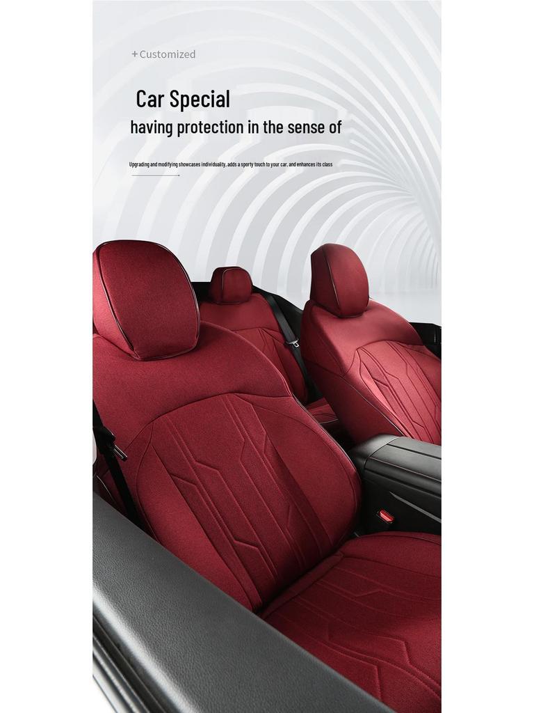 Premium Linen Seat Covers for Xpeng P7 - Universal, All-Season Car Cushion