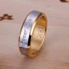 Free shipping For men love women golden color heart Ring Jewelry nice cute charm wedding gifts fashion Holiday gift R095