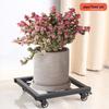 Iron Plant Pot Caddy with Wheels