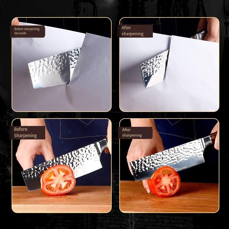 1PC Household Kitchen Knife Sharpener Multifunctional Whetstone Fine Grinding Fast Sharpening Scissors Cutting Tool Sharp Sharpening Artifact