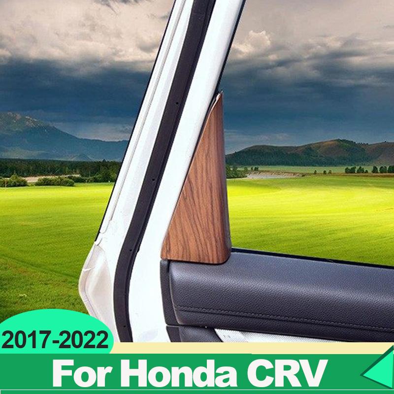 For Honda CRV CR-V 2017 2018 ABS Car Front Rear Door Window Inner Triangle A Pillar Column Cover Accessories