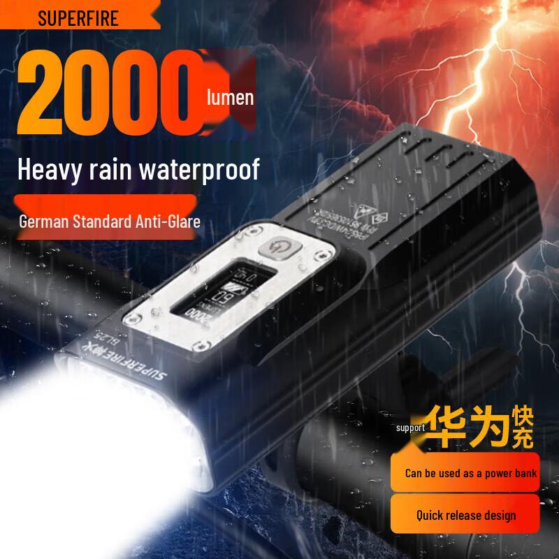 SupFire USB Rechargeable Bicycle Headlight Flashlight