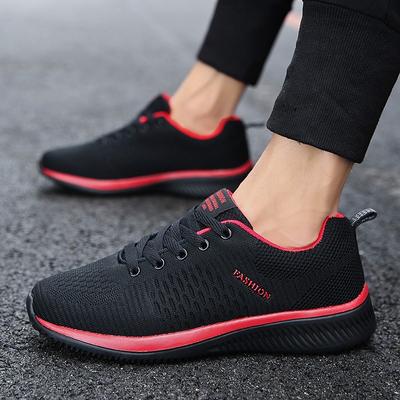 2020 Spring New Hot-selling Couple Sports Shoes Mesh Fly-woven Fitness Casual Lightweight Running Shoes